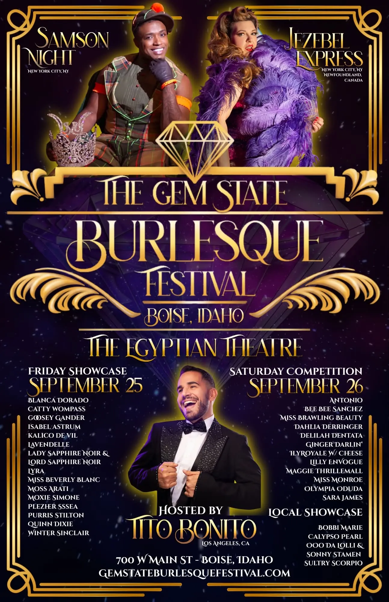 Poster for the Gem State Burlesque Festival in 2026